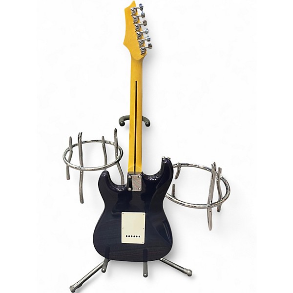 Used Johnson Double Cut Faded Blue Jean Solid Body Electric Guitar