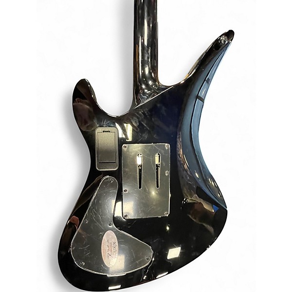 Used Schecter Guitar Research Synyster Gates Signature Custom S Black and White Solid Body Electric Guitar