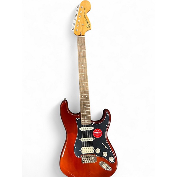 Used Squier CLASSIC VIBE 1970'S STRATOCASTER Brown Solid Body Electric Guitar