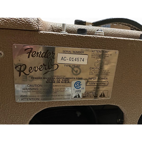 Used Fender 1963 Reissue Tube Reverb Tank Effects Processor