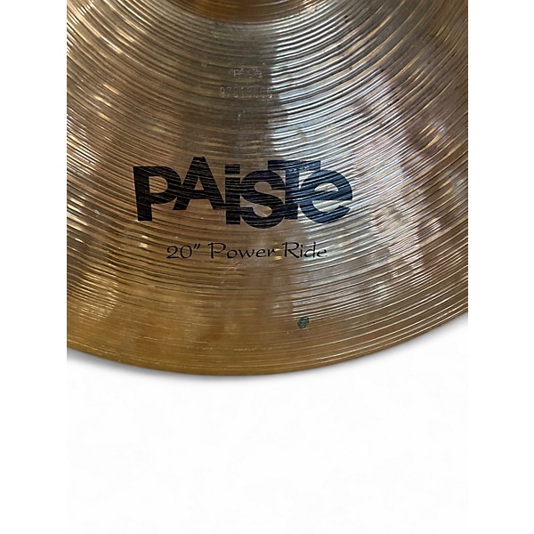 Used Paiste 20in SOUND FORMULA POWER RIDE Cymbal