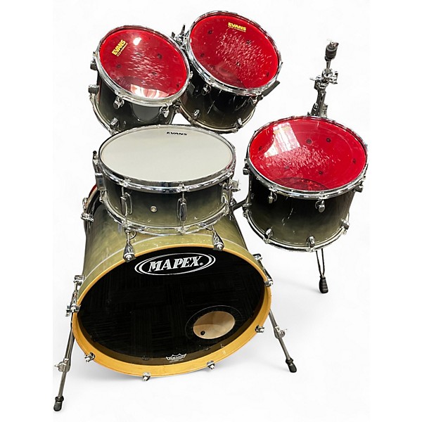 Used Mapex 5 Piece 15th anniversary pro M Jade Fade Drum Kit