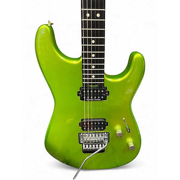 Used Charvel San Dimas SD1 lime green metallic Solid Body Electric Guitar