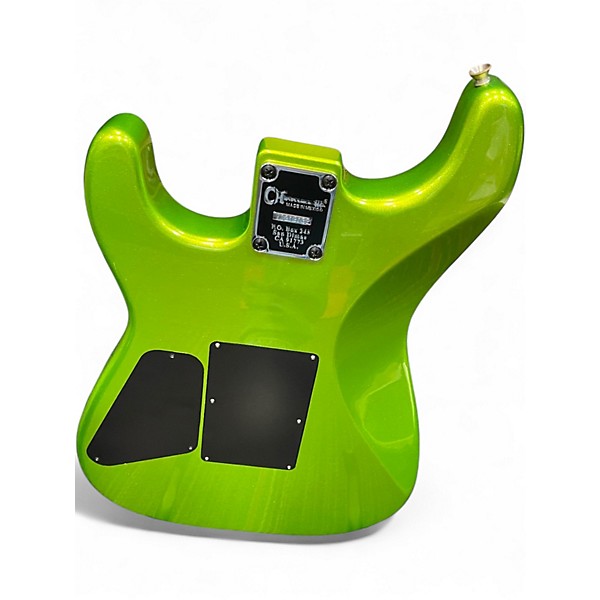 Used Charvel San Dimas SD1 lime green metallic Solid Body Electric Guitar