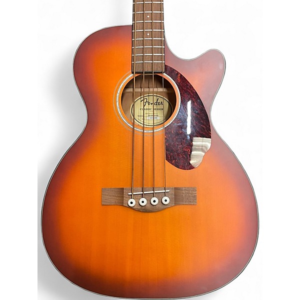 Used 2024 Fender CB60SCE Sunburst Acoustic Bass Guitar