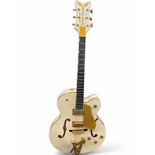 Used Gretsch Guitars G6136T White Falcon Bigsby WHITE!!! Hollow Body Electric Guitar