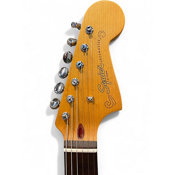 Used Squier J MASCIS JAZZMASTER CREAM Solid Body Electric Guitar