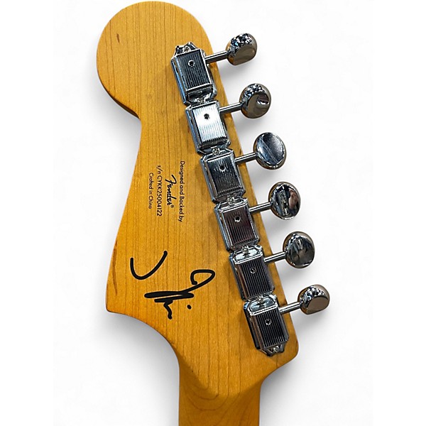 Used Squier J MASCIS JAZZMASTER CREAM Solid Body Electric Guitar