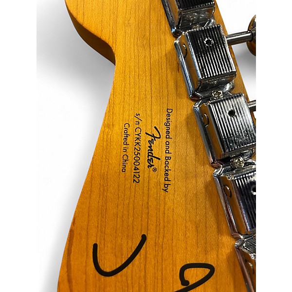 Used Squier J MASCIS JAZZMASTER CREAM Solid Body Electric Guitar