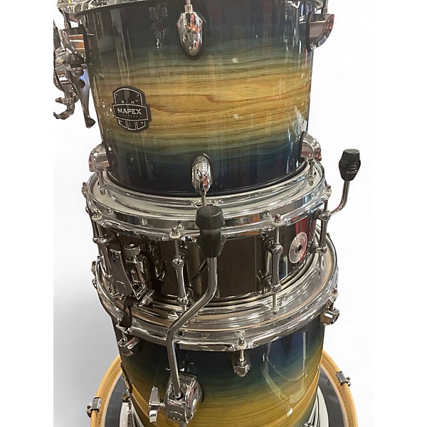 Used Mapex 5 Piece ARMORY SERIES RAINFOREST BURST Drum Kit