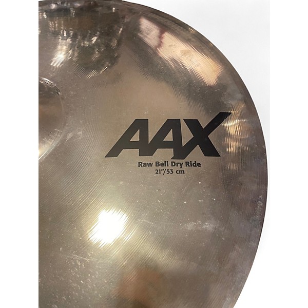 Used SABIAN 21in AAX Raw Bell Dry Ride Cymbal