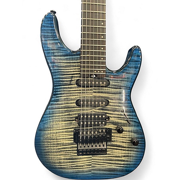 Used Schecter Guitar Research SUN VALLEY SUPER SHREDDER 7 III SKY BURST Solid Body Electric Guitar