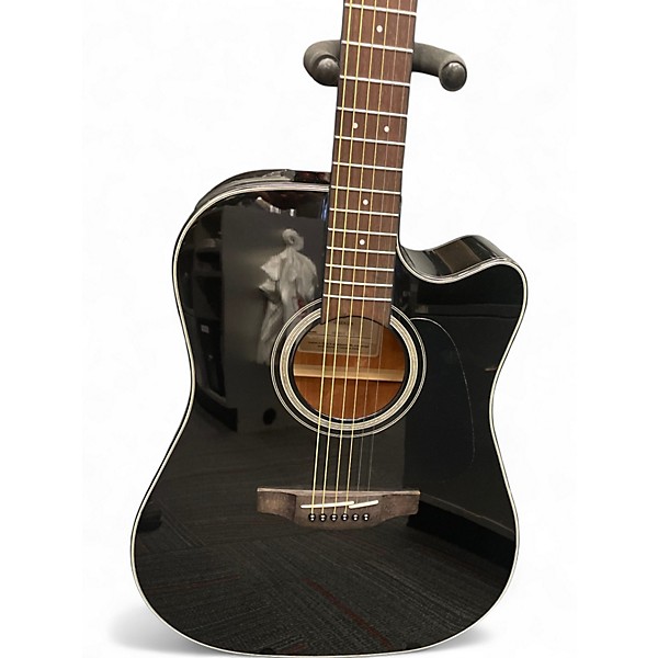 Used Takamine GD30CE Black Acoustic Electric Guitar