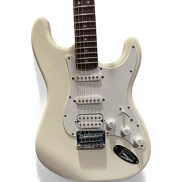 Used Squier Standard Stratocaster Olympic White Solid Body Electric Guitar