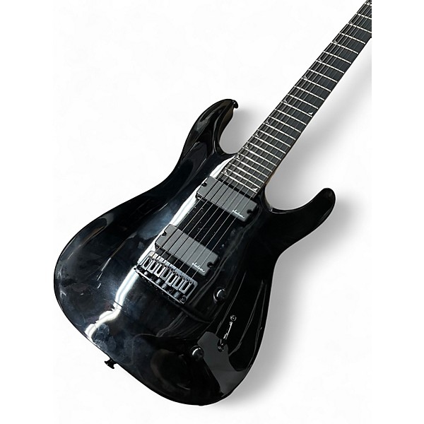 Used Jackson JS22-7 Dinky 7 String Black Solid Body Electric Guitar