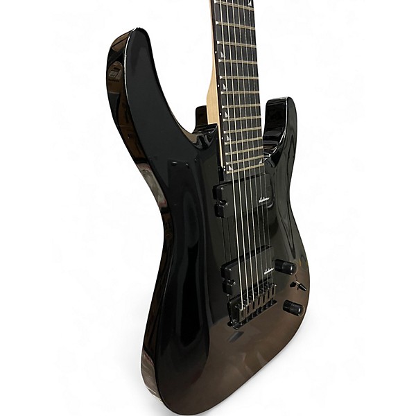 Used Jackson JS22-7 Dinky 7 String Black Solid Body Electric Guitar