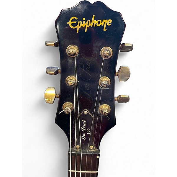 Used Epiphone Les Paul 100 Bolt On Sunburst Solid Body Electric Guitar