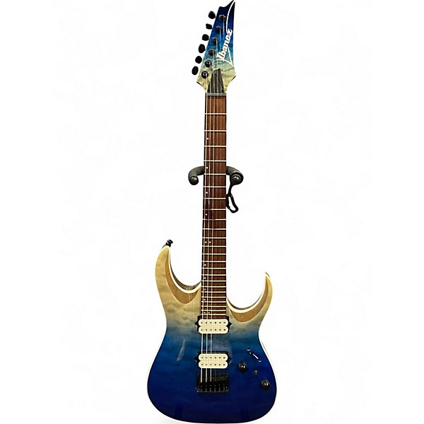 Used Ibanez RGA42HPQM Blue Iceberg Solid Body Electric Guitar