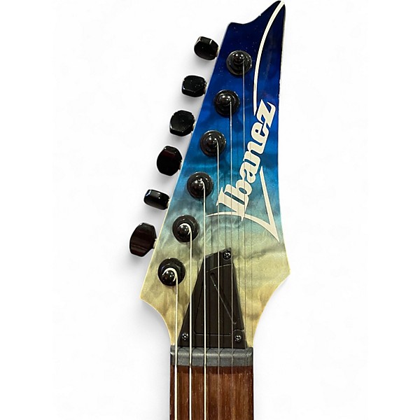 Used Ibanez RGA42HPQM Blue Iceberg Solid Body Electric Guitar
