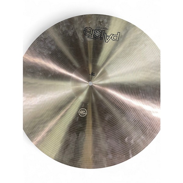 Used Paiste 18in Formula 602 Classic Sounds Paperthin Crash Cymbal