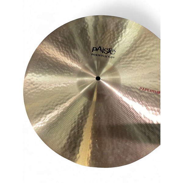 Used Paiste 18in Formula 602 Classic Sounds Paperthin Crash Cymbal