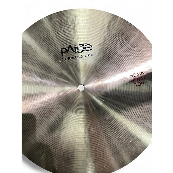 Used Paiste 15in FORMULA 602 HEAVY HI HAT PAIR Cymbal
