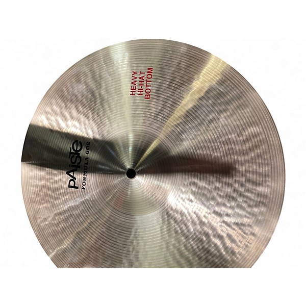 Used Paiste 15in FORMULA 602 HEAVY HI HAT PAIR Cymbal