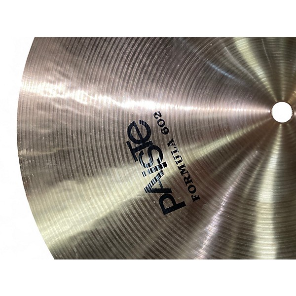 Used Paiste 15in FORMULA 602 HEAVY HI HAT PAIR Cymbal