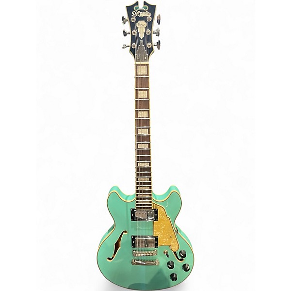 Used D'Angelico Premier Mini DC Ocean Turquoise Hollow Body Electric Guitar
