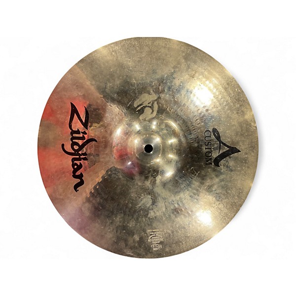 Used Zildjian 14in A Custom Hi Hat Pair Cymbal
