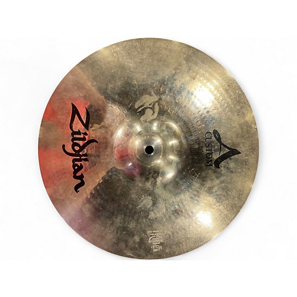 Used Zildjian 14in A Custom Hi Hat Pair Cymbal