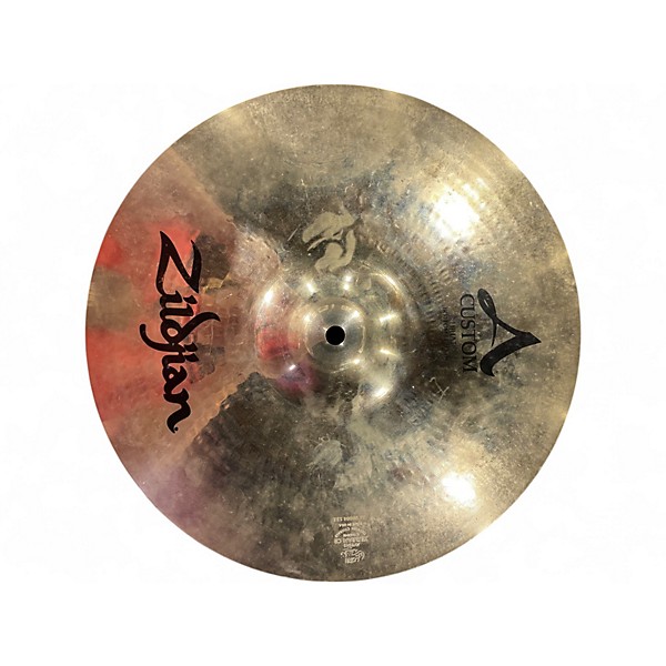 Used Zildjian 14in A Custom Hi Hat Pair Cymbal