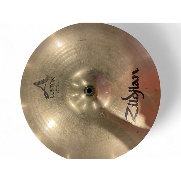 Used Zildjian 14in A Custom Hi Hat Pair Cymbal