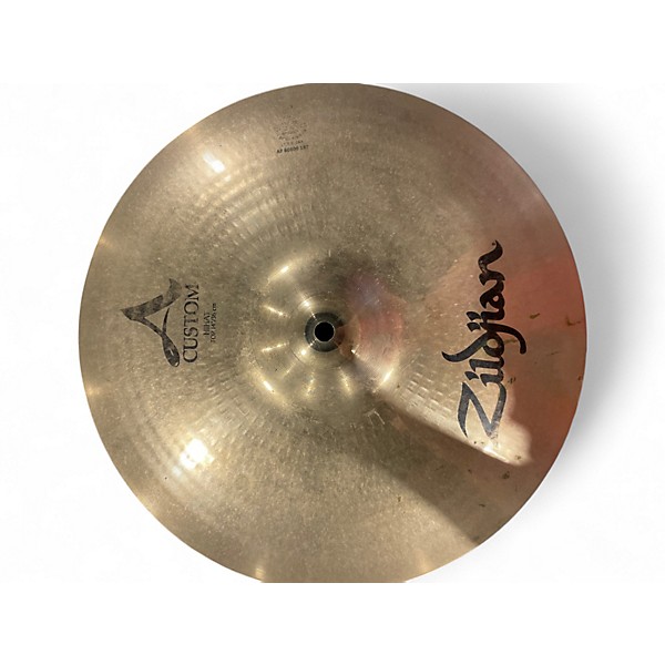 Used Zildjian 14in A Custom Hi Hat Pair Cymbal