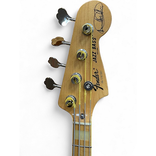Used Fender Marcus Miller Signature Jazz Bass Natural Electric Bass Guitar