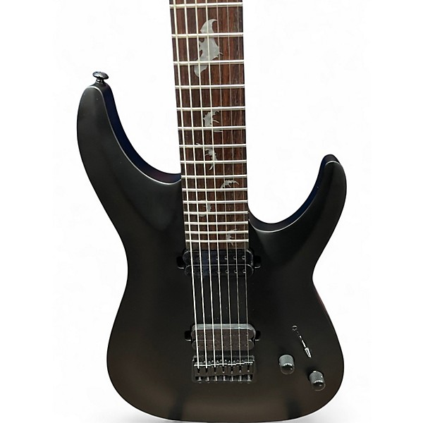 Used 2025 Schecter Guitar Research Damien 7 String BLACK Solid Body Electric Guitar