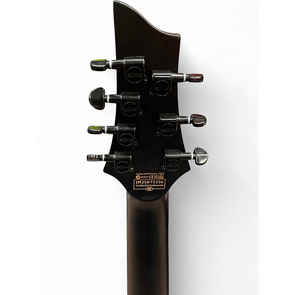 Used 2025 Schecter Guitar Research Damien 7 String BLACK Solid Body Electric Guitar