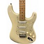 Used Squier Deluxe Stratocaster Olympic White Solid Body Electric Guitar