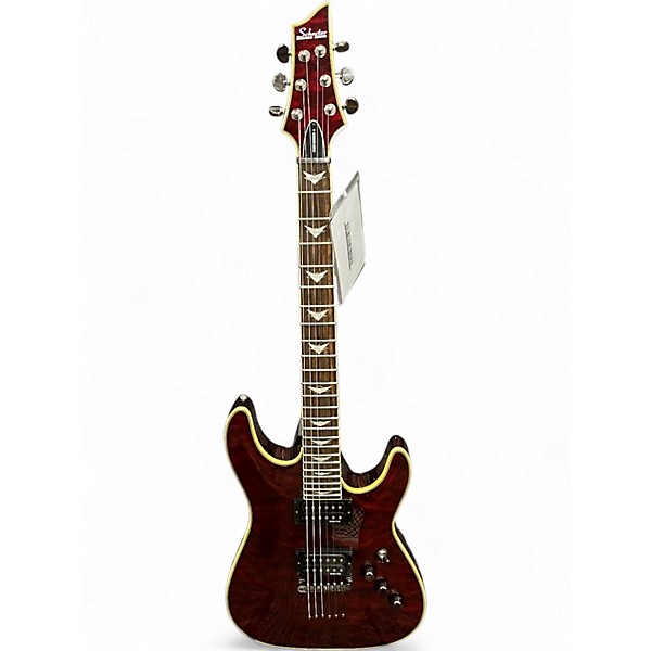 Used Schecter Guitar Research Omen Extreme 6 Trans Red Solid Body Electric Guitar