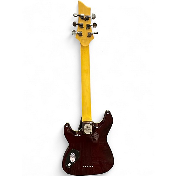 Used Schecter Guitar Research Omen Extreme 6 Trans Red Solid Body Electric Guitar