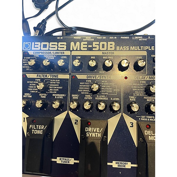 Used BOSS ME50B Bass Multi Bass Effect Pedal
