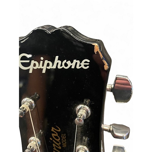 Used Epiphone Les Paul Junior Single Cut Black Solid Body Electric Guitar