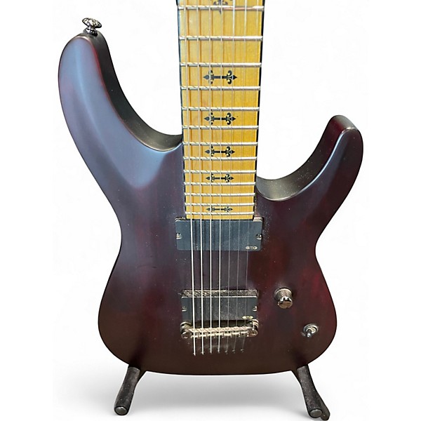 Used Schecter Guitar Research Jeff Loomis Signature Brown Solid Body Electric Guitar
