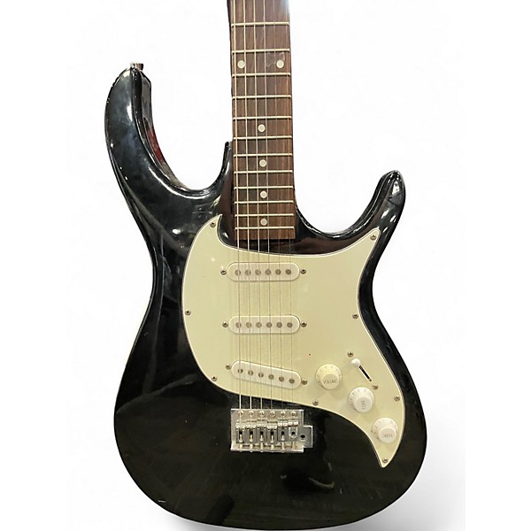 Used Burswood S-Style Guitar Black Solid Body Electric Guitar