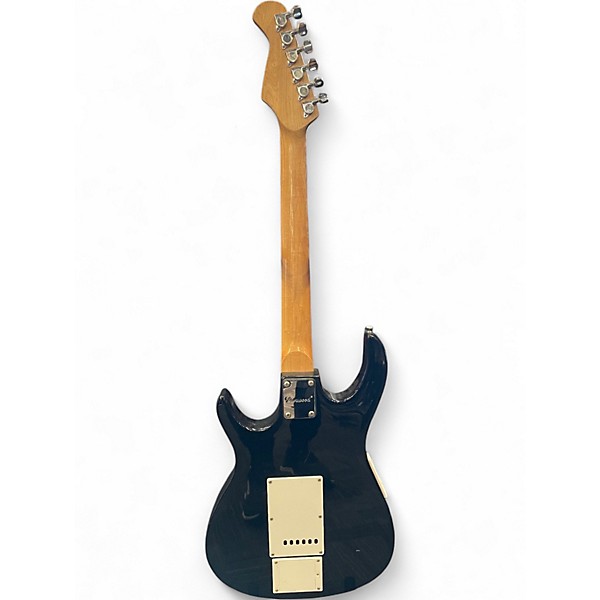 Used Burswood S-Style Guitar Black Solid Body Electric Guitar