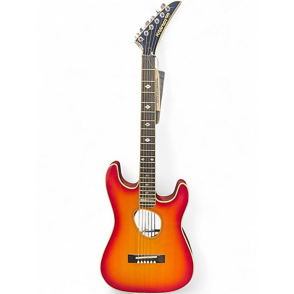 Used Kramer Ferrington Sunburst Acoustic Electric Guitar