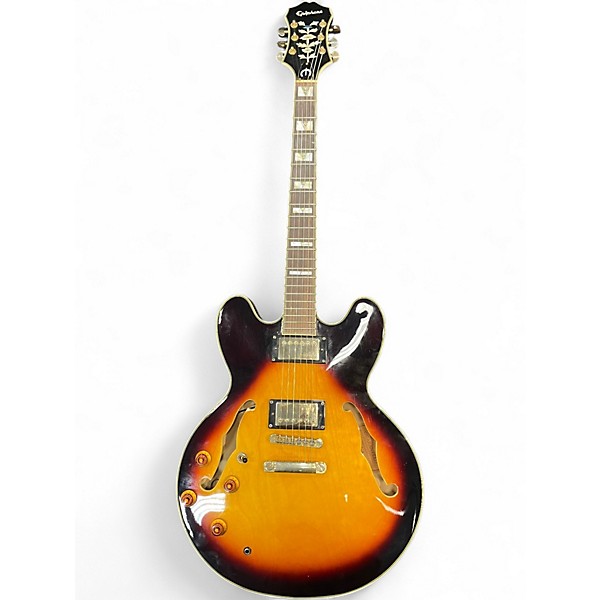 Used Epiphone Sheraton II Tobacco Burst Hollow Body Electric Guitar