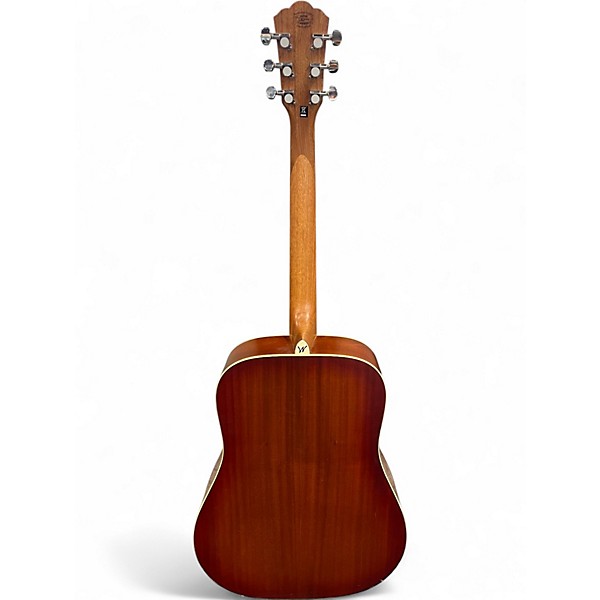 Used Washburn WD7S ACSM 2 Tone Sunburst Acoustic Guitar