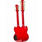 Used Epiphone G1275 Double Neck MODIFIED WITH PEARLY GATES PICKUPS Cherry Solid Body Electric Guitar