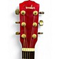 Used Fender DG22S Red Acoustic Guitar